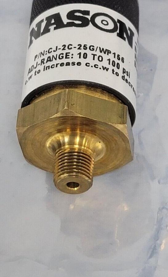 Used NEW NASON CJ-25G/WP156 PRESSURE SWITCH 10-100PSI CJ25GWP156 CJ-25G