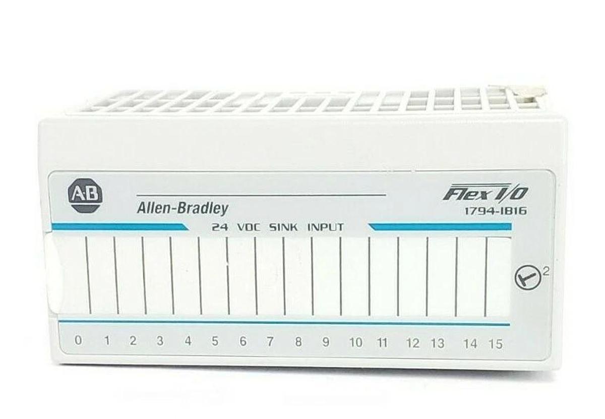 Used ALLEN BRADLEY 1794-IB16 FLEX I/O INPUT MODULE SER. A, REV. A01, P/N: 92423071