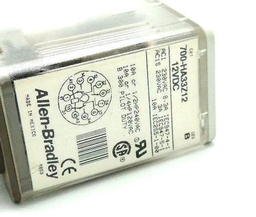 Used ALLEN BRADLEY 700-HA33Z12 SER. B RELAY 700HA33Z12