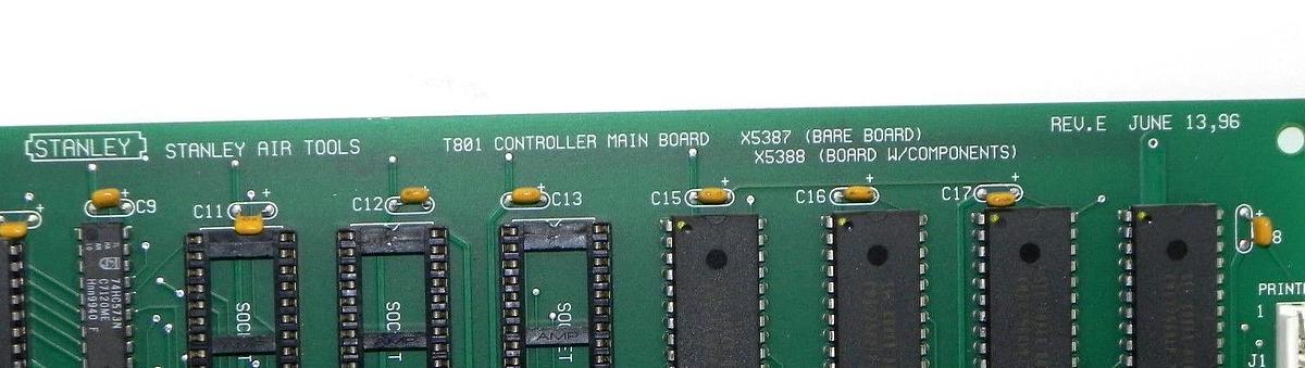Used STANLEY AIR TOOLS T801 CONTROLLER MAIN BOARD REV. E