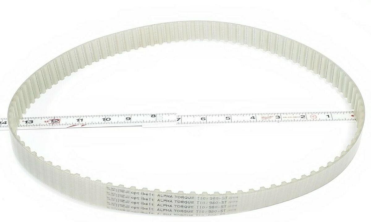 Used NEW OPTI-BELT T10/980-ST TIMING BELT 201114