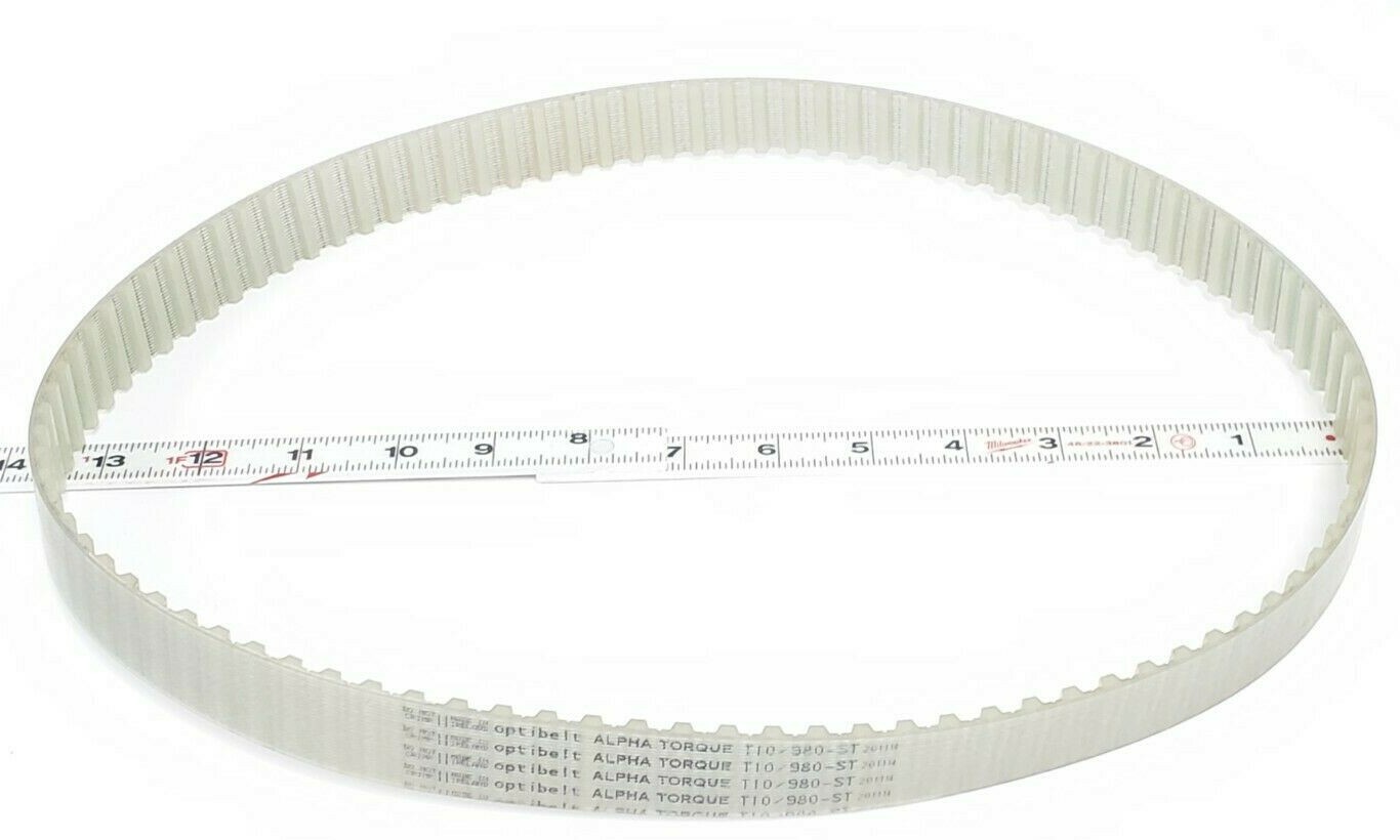 Used NEW OPTI-BELT T10/980-ST TIMING BELT 201114