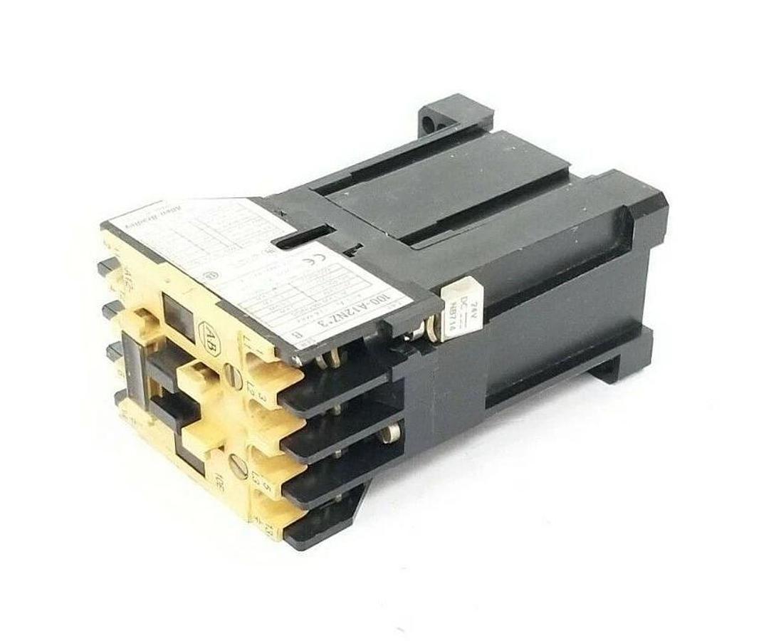 Used ALLEN BRADLEY 100-A12NZ*3 CONTACTOR 100A12NZ3, 24V DC, SERIES B