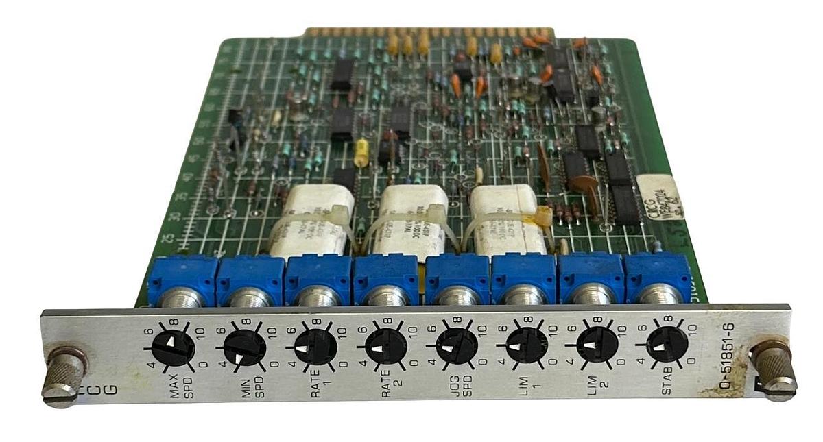 Used RELIANCE ELECTRIC 0-51851-6 / 0518516 CRCG REGULATOR CONTROL MODULE