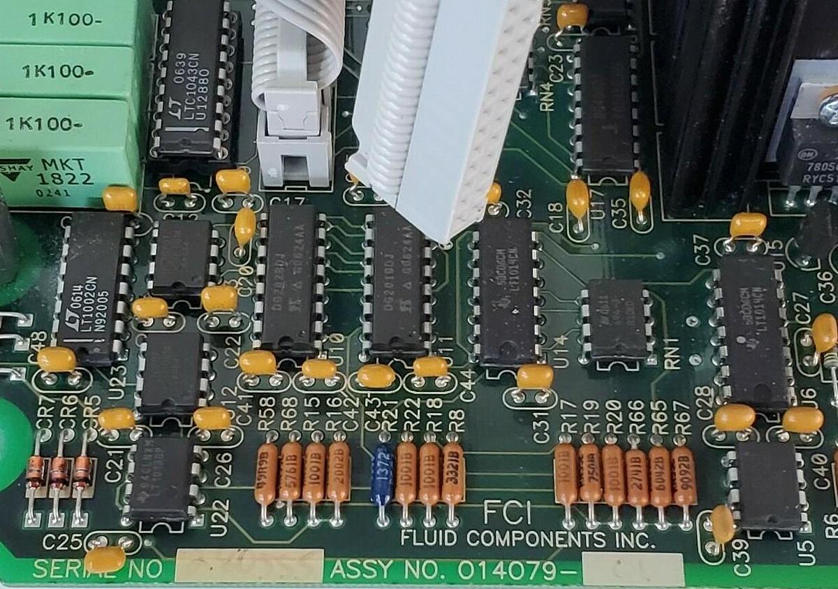 Used FLUID COMPONENTS 014079-01 PC BOARD FLOW SWITCH 01407901
