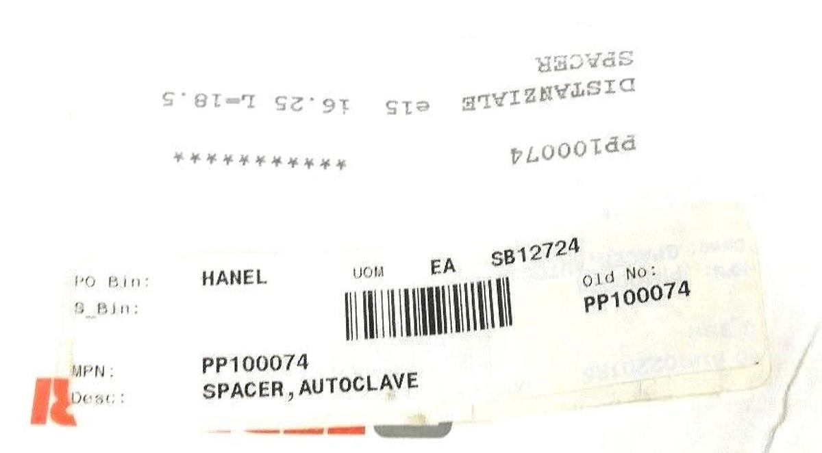 Used LOT OF 8 NEW FEDEGARI AUTOCLAVI SPA PP100074 AUTOCLAVE SPACERS