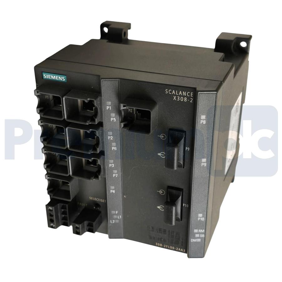 Used Siemens 6GK5308-2FL00-2AA3 SCALANCE X308-2 Managed IE Switch 10-Port 1GB MM NUPI