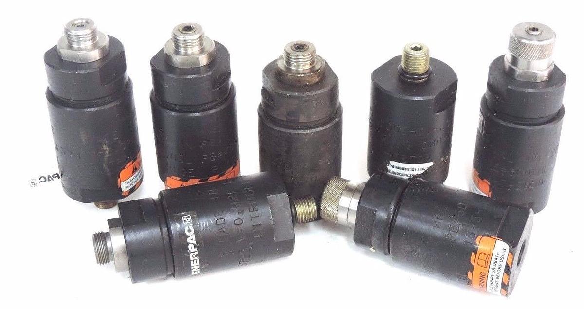 Used LOT OF 7 ENERPAC ACL22 ACCUMULATORS ACL-22