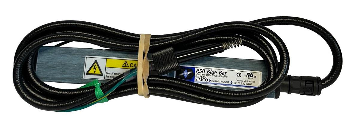 Used SIMCO 4088001 / R50 Blue Bar SHOCKLESS STATIC NEUTRALIZING BAR 8kV 135x220 NSMP