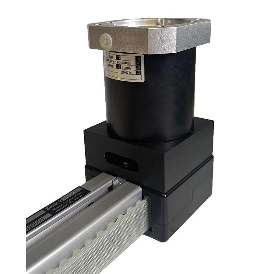 Used NEW MACRON DYNAMICS 10329001 LINEAR SLIDE ASSEMBLY W/ 53.000003 SPEED REDUCER