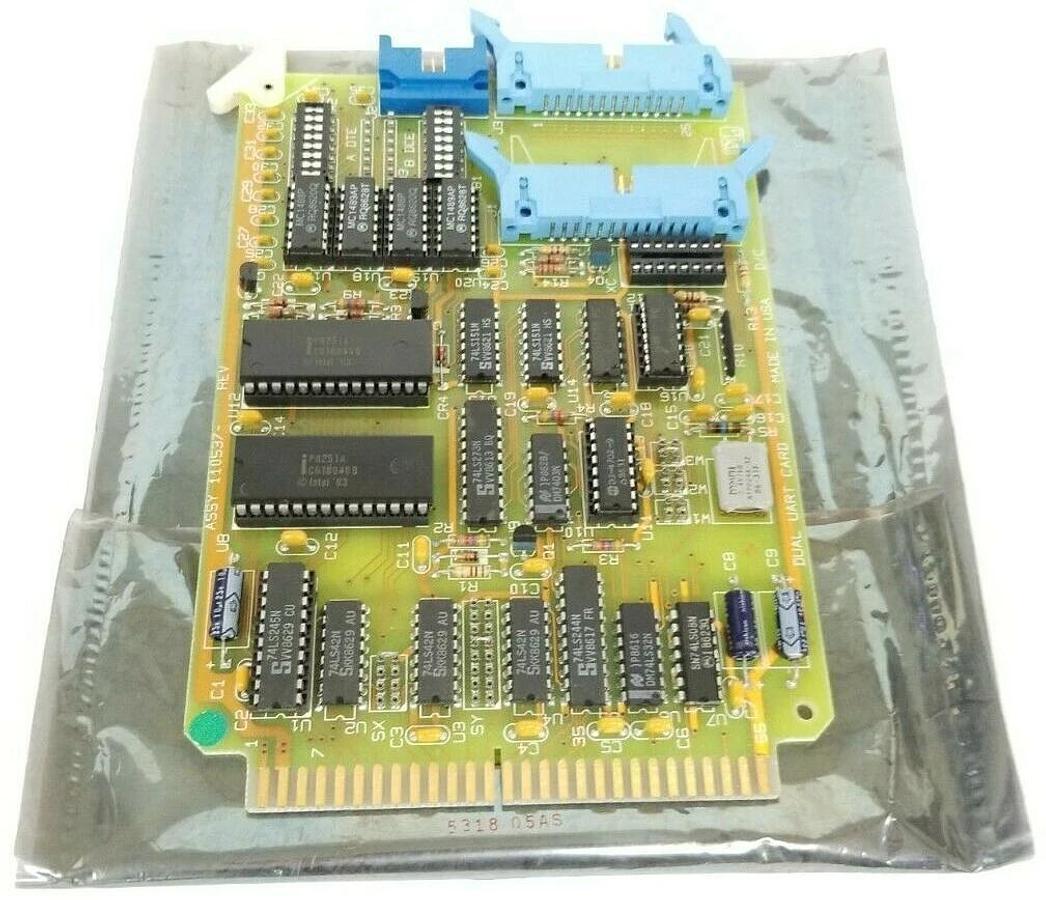 Used PL MANUFACTURING 110537 DUAL UART CARD PWB 110382-002 REV. B