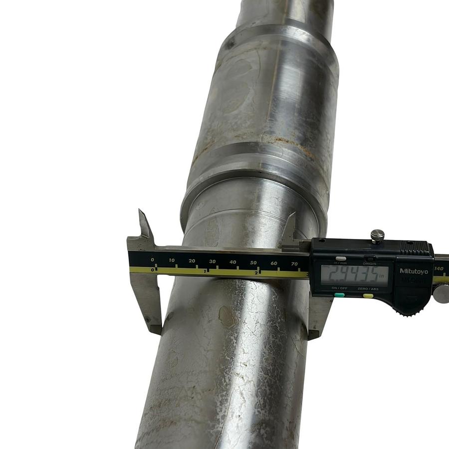 Used 410 SS Industrial Pump Shaft 1056232 Machined Drive Shaft 31.5" Length 3.36" Max