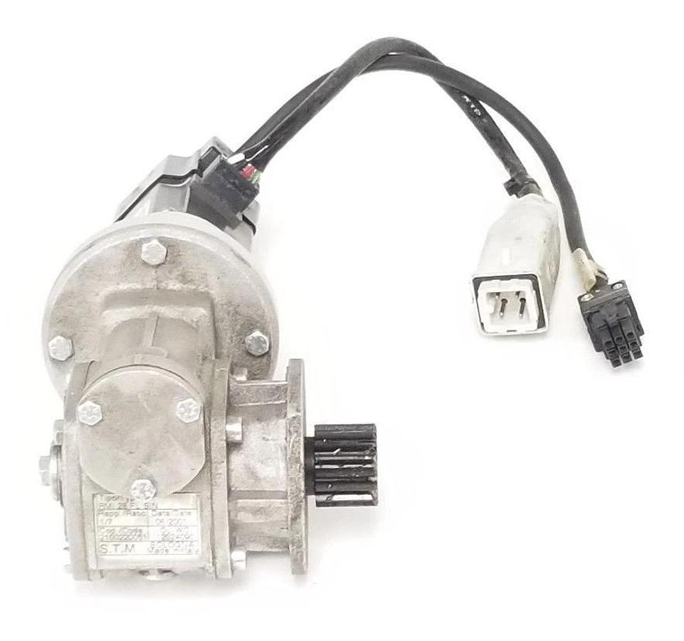 Used MITSUBISHI HC-PQ13-UE AC SERVO MOTOR HCPQ13UE, W/ S.T.M. RMI 28 FL SIN GEARBOX