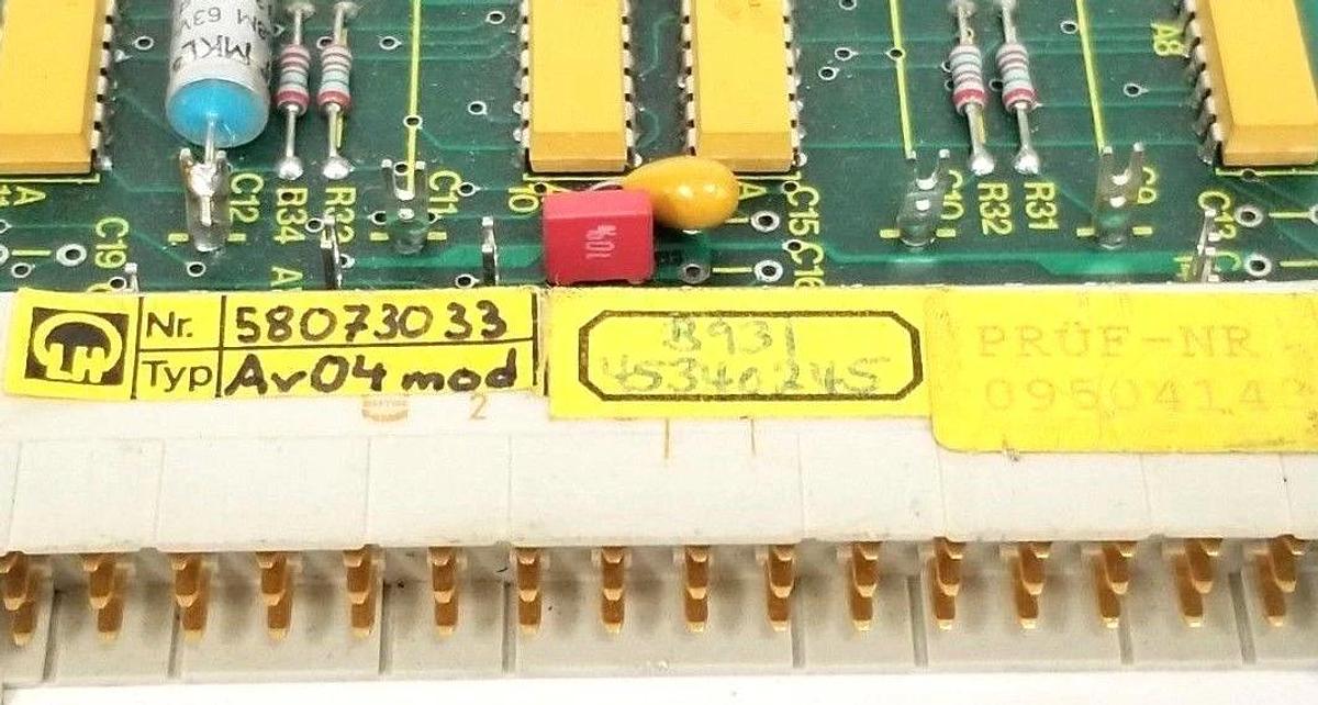 Used LEYBOLD HERAEUS 58073033 CONTROL CARD 5.320-1534/1 9502-032 PRUF-NR. 09504143