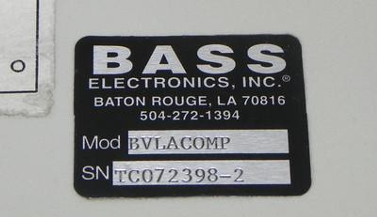 Used BASS ELECTRONICS MODEL BVLACOMP
