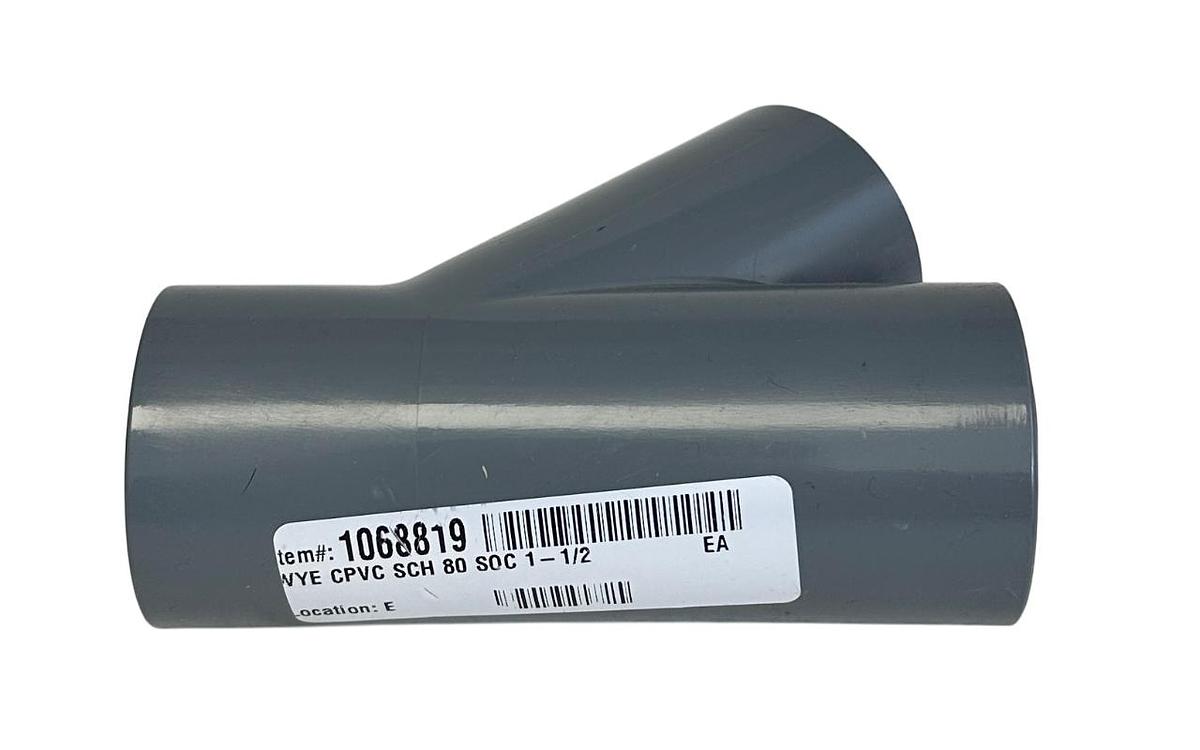 Used 4 SPEARS 875-015C / 875015C CPVC STANDARD WYE SOCKETS SCH80 1-1/2'' NSNP