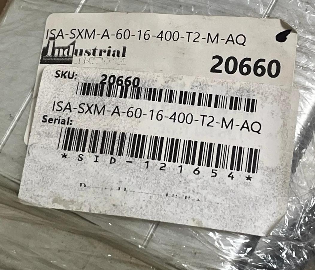 Used IAI ISA-SXM-A-60-16-400-T2-M-AQ Linear Actuator | 60W Servo | 400mm Stroke