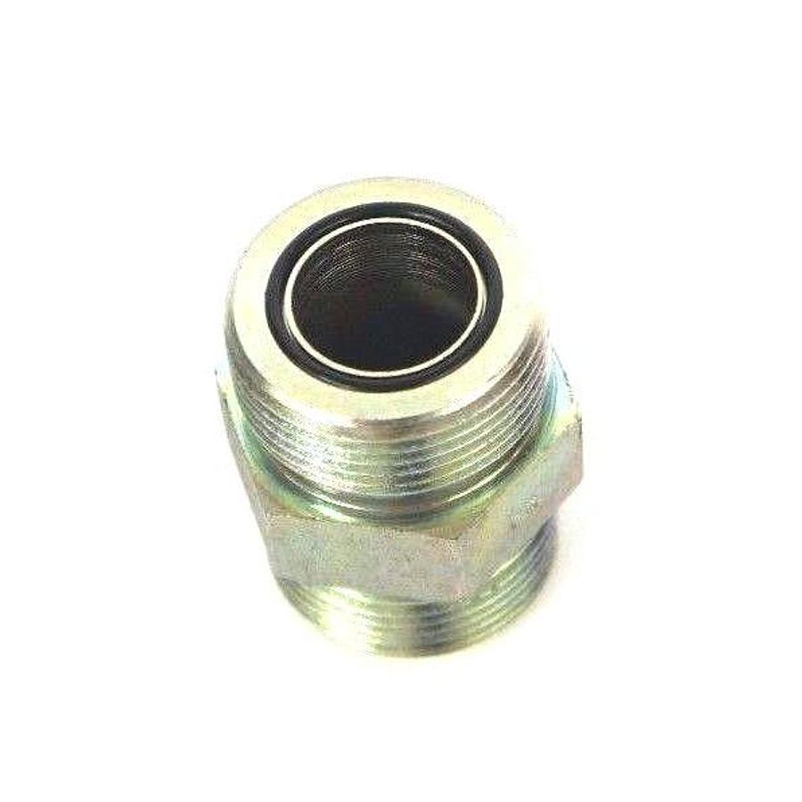 Used LOT OF 2 NEW PARKER 316 SS O RING SEAL UNION FITTINGS 1-7/16" MALE NPT CONN.