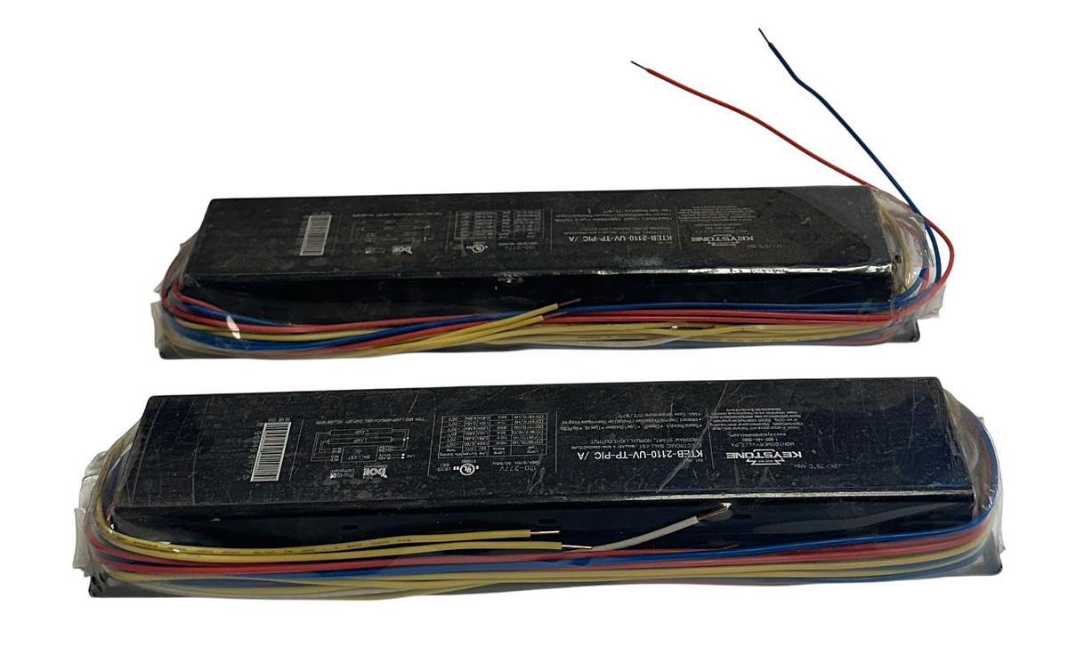 Used 2 KEYSTONE KTEB-2110-UV-TP-PIC /A ELECTRONIC BALLASTS 120-277V 50/60Hz NSNP