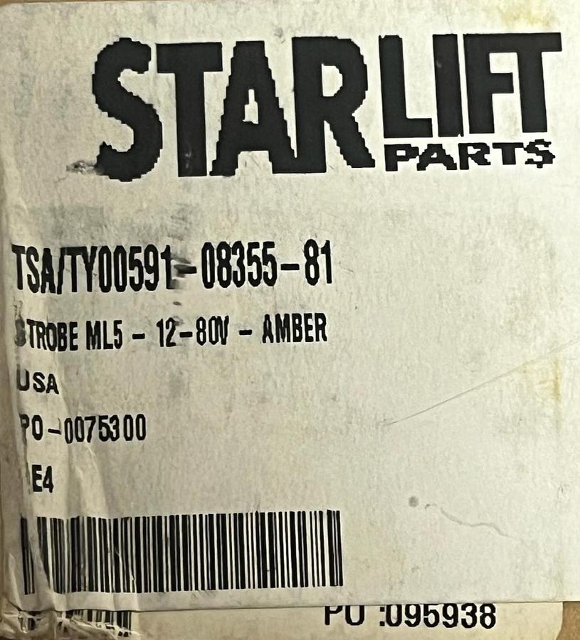 Used Toyota Starlift TY00591-08355-81 Amber Strobe Light 12-80V ML5 - New in Box