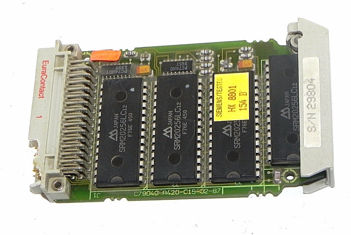 Used SIEMENS 6ES5-377-0AB41 MEMORY SUBMOD S5 377, 128K RAM LONG TYPE 6ES5377-0AB41