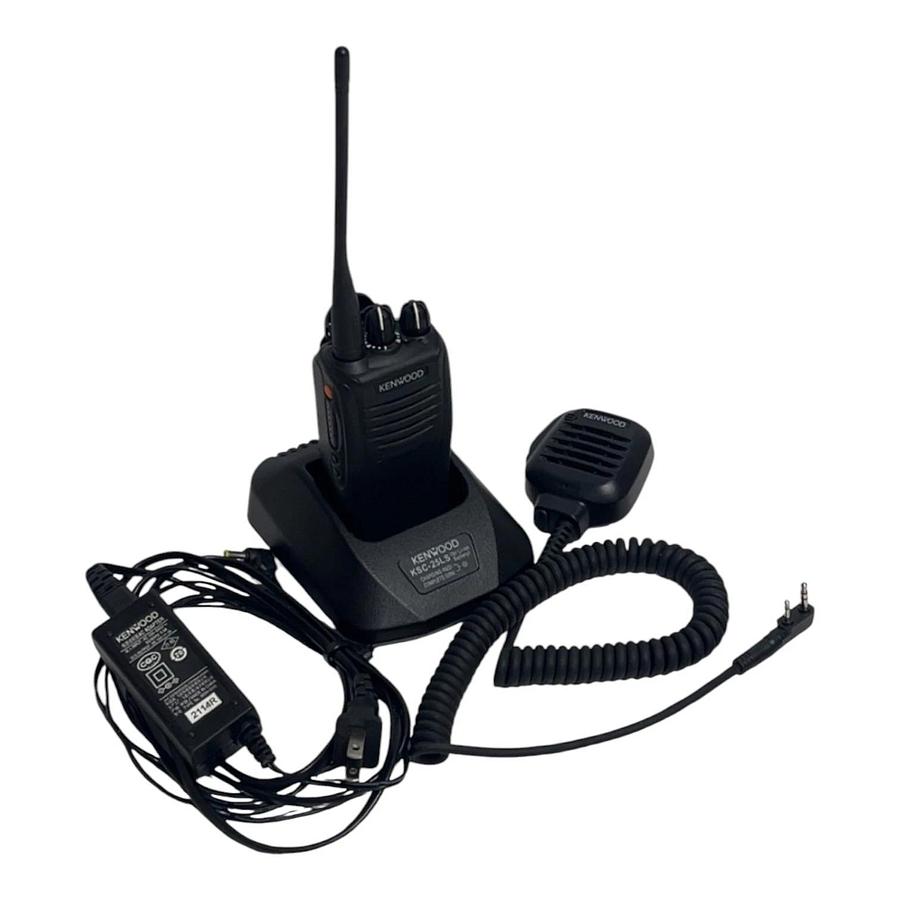 Used Kenwood TK-3360-K UHF Radio KSC-25LS Charger Midport Battery KMC-45D Mic Bundle