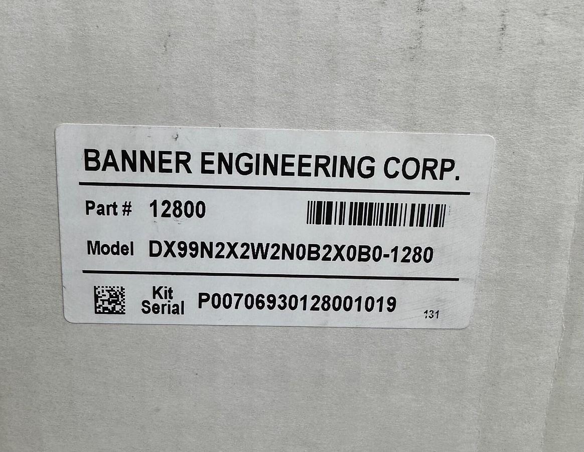 Used NEW BANNER DX99N2X2W2N0B2X0B0-1280 SURE-CROSS 2.4 DX99 IS NODE W/ BATTERY 12800