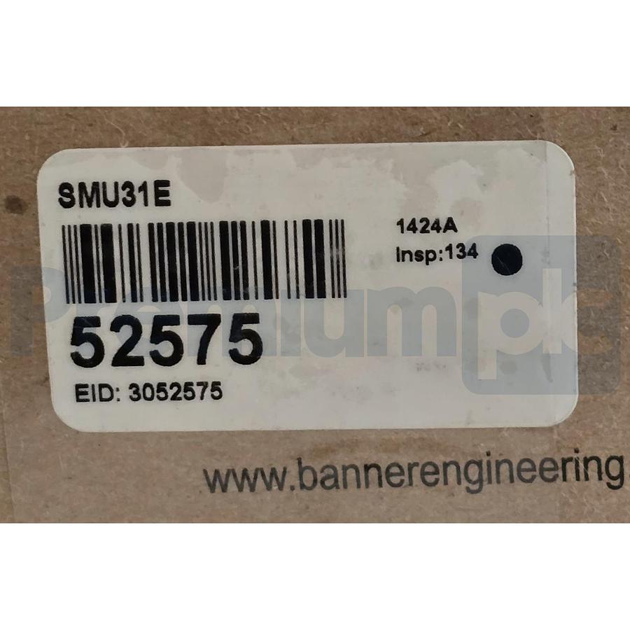 Used BANNER SMU31E - 52575 MINI-BEAM UNIVERSAL EMITTER 2m (6.5') CABLE, RANGE 3m NSMP