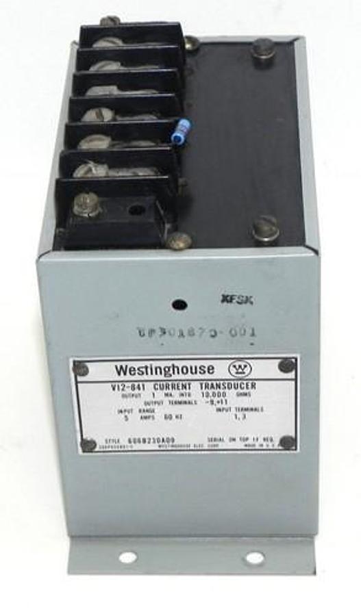 Used WESTINGHOUSE VI2-841 CURRENT TRANSDUCER VI2841 STYLE 606B230A09