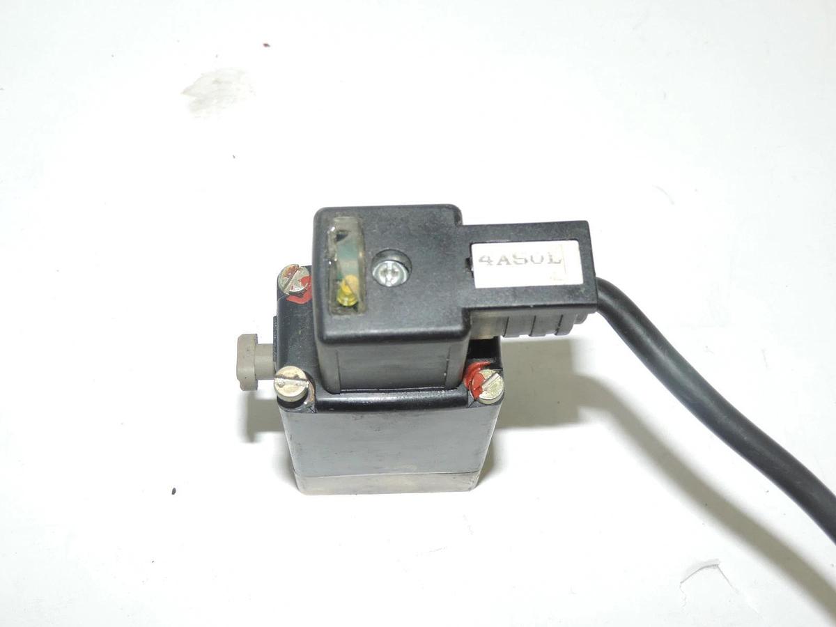 Used LOT OF 6 BURKERT 0331 SOLENOID VAVLVES WITH CNE MA6-V5 CONNECTOR CABLES