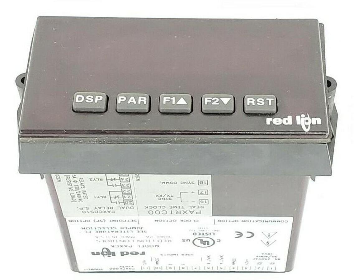Used RED LION PAXCK TIMER/REAL TIME CLOCK PANEL METER PAXCK000