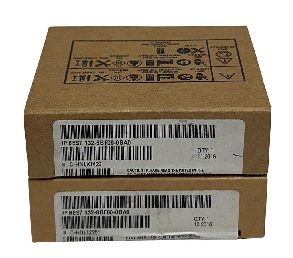 Used 2 SIEMENS 6ES7 132-6BF00-0BA0 SIMATIC ET200SP DIGITAL OUTPUT MODULES 24VDC NSFS