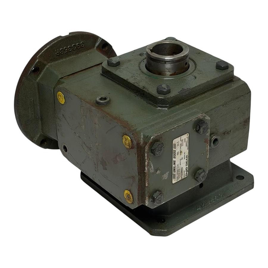Used Ohio Gear Uniline 2000 SMF2238MQ56 Right Angle 20:1 C-Face Speed Reducer