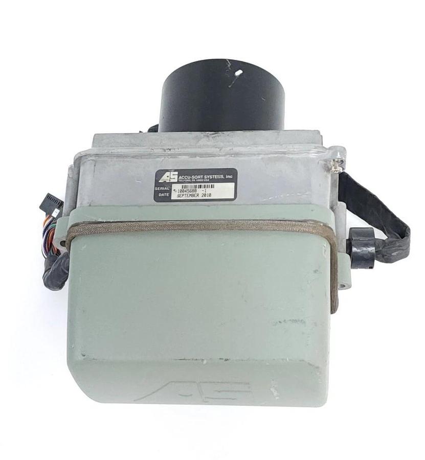 Used DATALOGIC ACCU SORT 1000065958 CAMERA HEAD 110MM 010972001 REV. 3