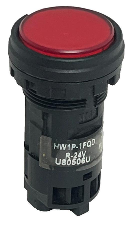 LOT OF 3 IDEC HW-P Red Indicator Light 22mm HWP Pilot Light R-24V Heavy Duty