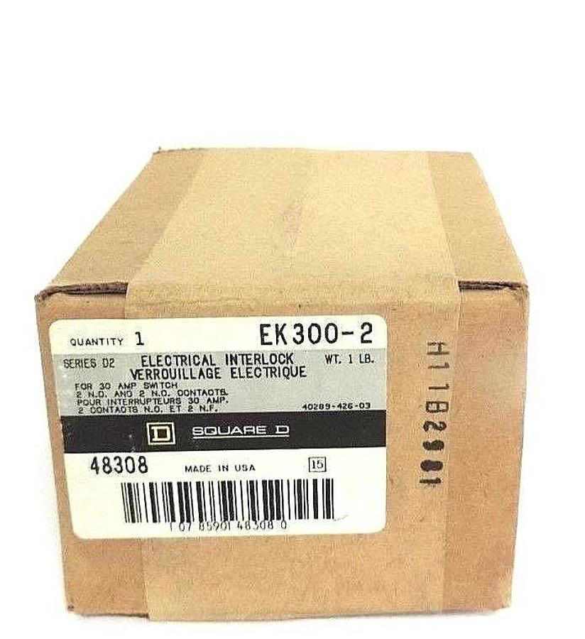 Used FACTORY SEALED SQUARE D EK300-2 ELECTRICAL INTERLOCK SER. D2, 48308