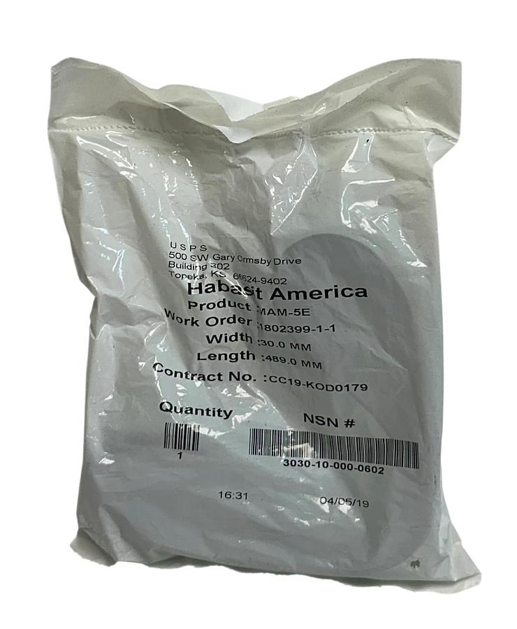 Used 10 HABASIT AMERICA MAM-5E / MAM5E CONVEYOR BELTS W: 30mm L: 489mm OEM NSFS