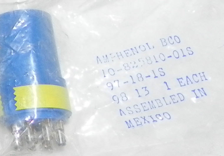 Used LOT OF 5 NEW AMPHENOL BCO 10-825810-016 CONNECTORS 10825810016