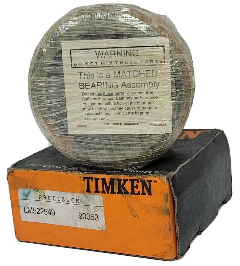 Used NEW TIMKEN LM522549 90053 PRECISION BEARING LM52254990053