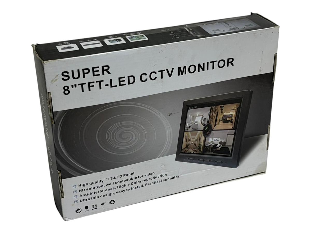 Used Super 8" TFT-LED CCTV Monitor HDMI VGA BNC AV Industrial Display New