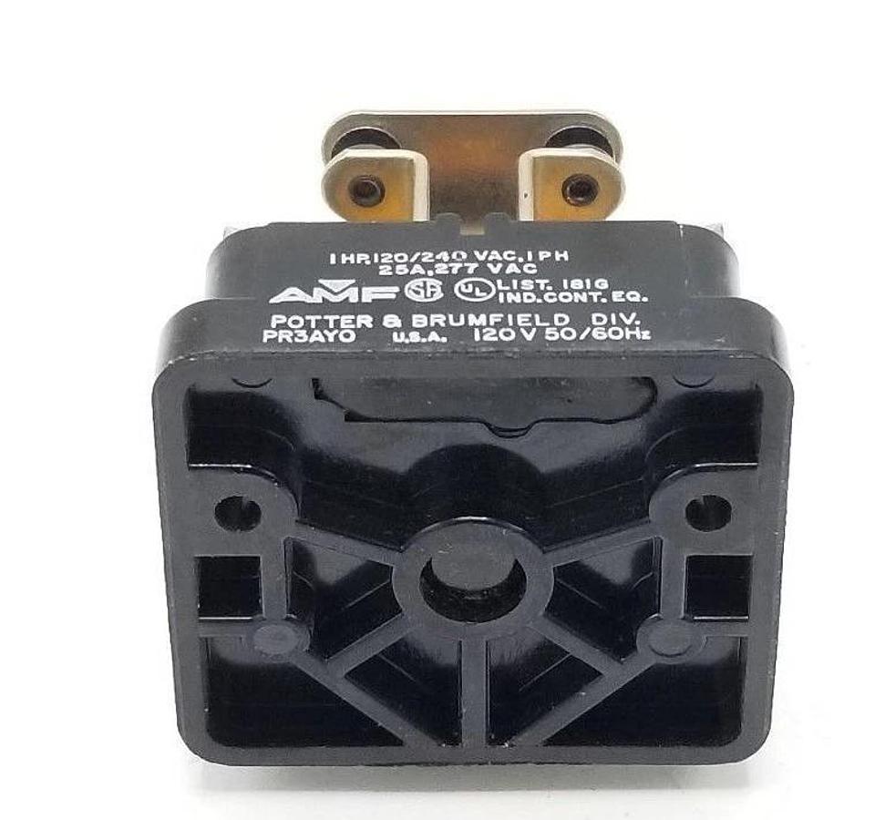 Used AMF POTTER & BRUMFIENDL PR3AY0 RELAY, 120V, 50/60HZ, PR3AY0-120