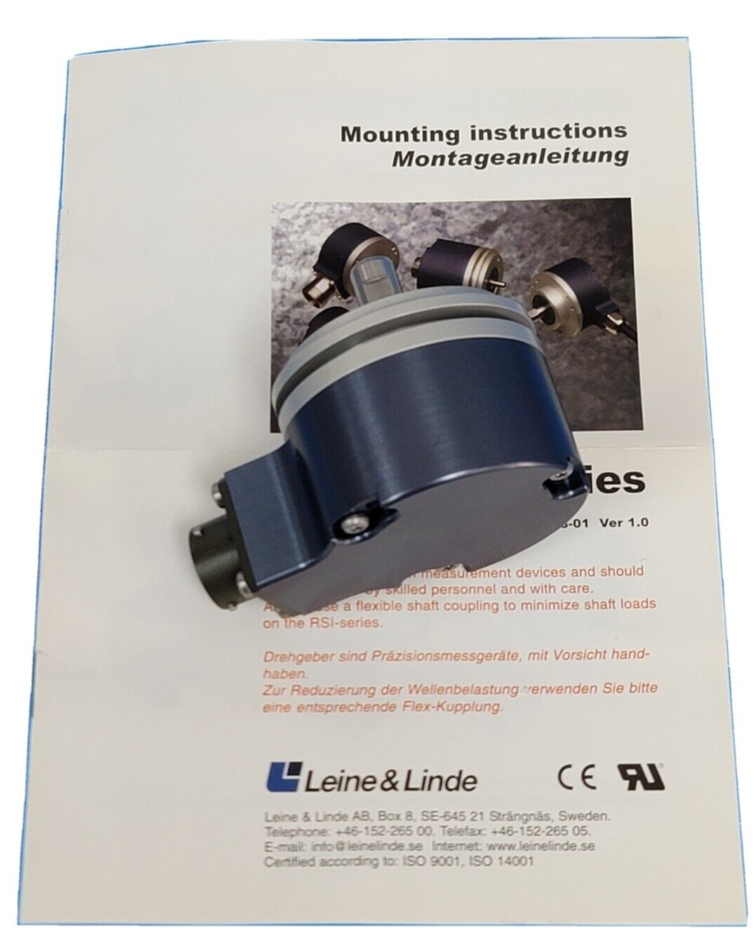 Used NEW LEINE & LINDE 515429-05 ENCODER 5VDC 900ppr 51542905
