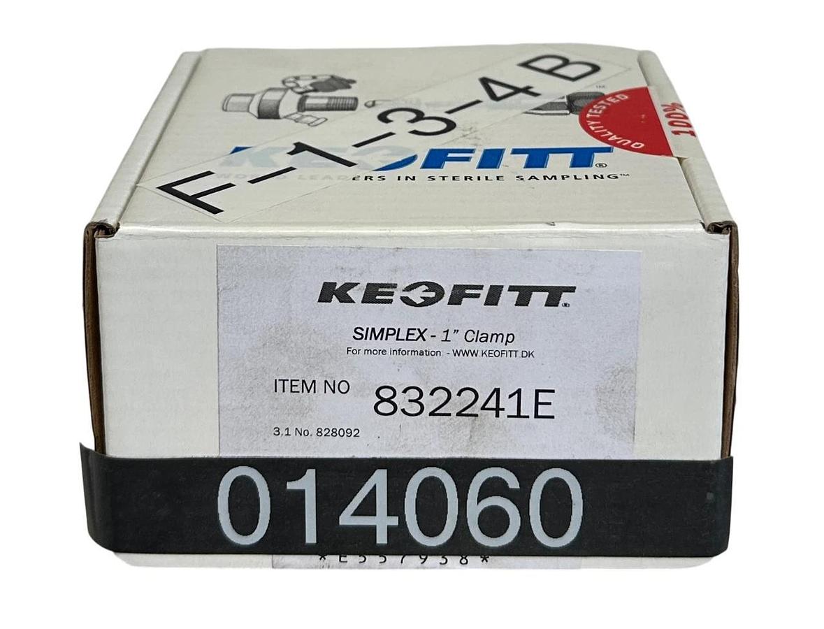 Used KEOFITT 832241E SIMPLEX SAMPLING VALVE 1'' CLAMP CONNECTION PNEU/MANUAL NSFS