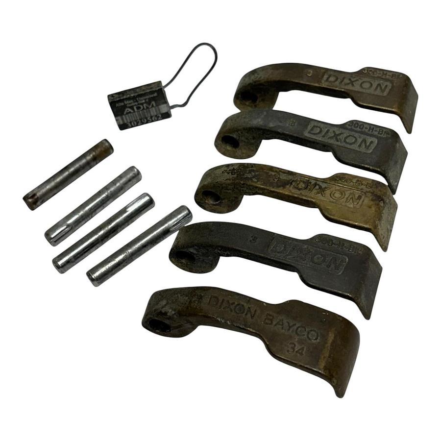 Used Lot of 5 Dixon Bayco 300-H-BR 3" Cam & Groove Coupling Replacement Handles Pins