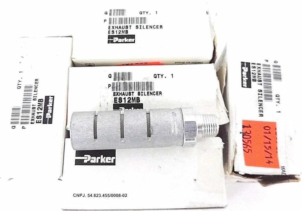 Used LOT OF 5 NEW PARKER ES12MB EXHAUST SILENCERS
