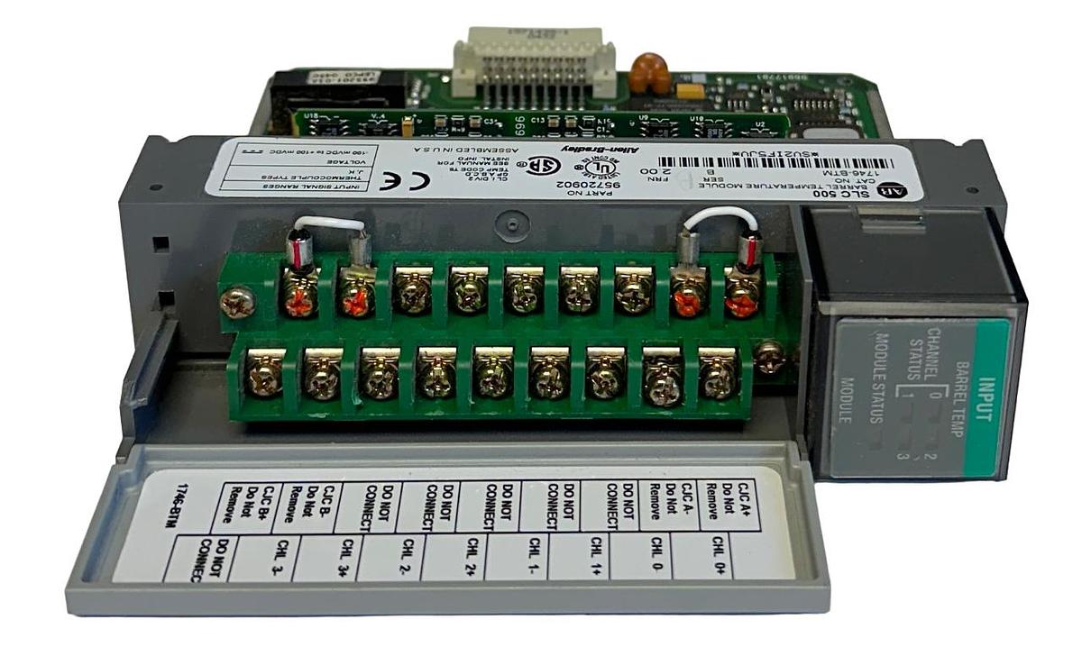 Used ALLEN BRADLEY 1746-BTM /B SLC 500 BARREL TEMPERATURE MODULE 95720902 USNP