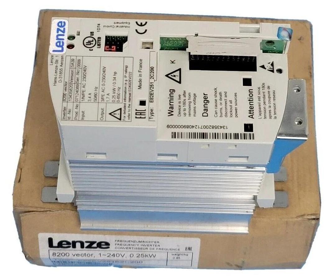 Used LENZE E82EV251K2C200 FREQUENCY INVERTER INVERTER SERIES 8200 VECTOR