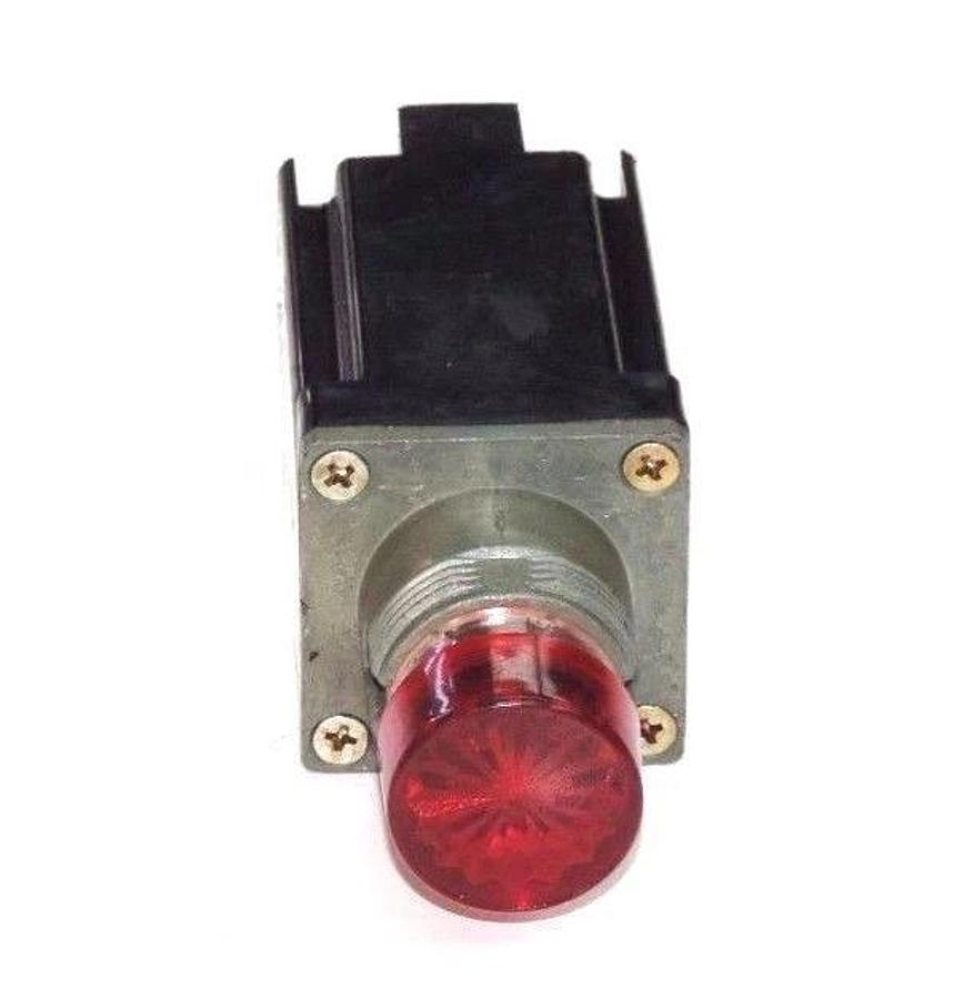 Used ALLEN BRADLEY 800MR-Q24S SER. D INDICATOR LIGHT RED 24V 800MRQ24S