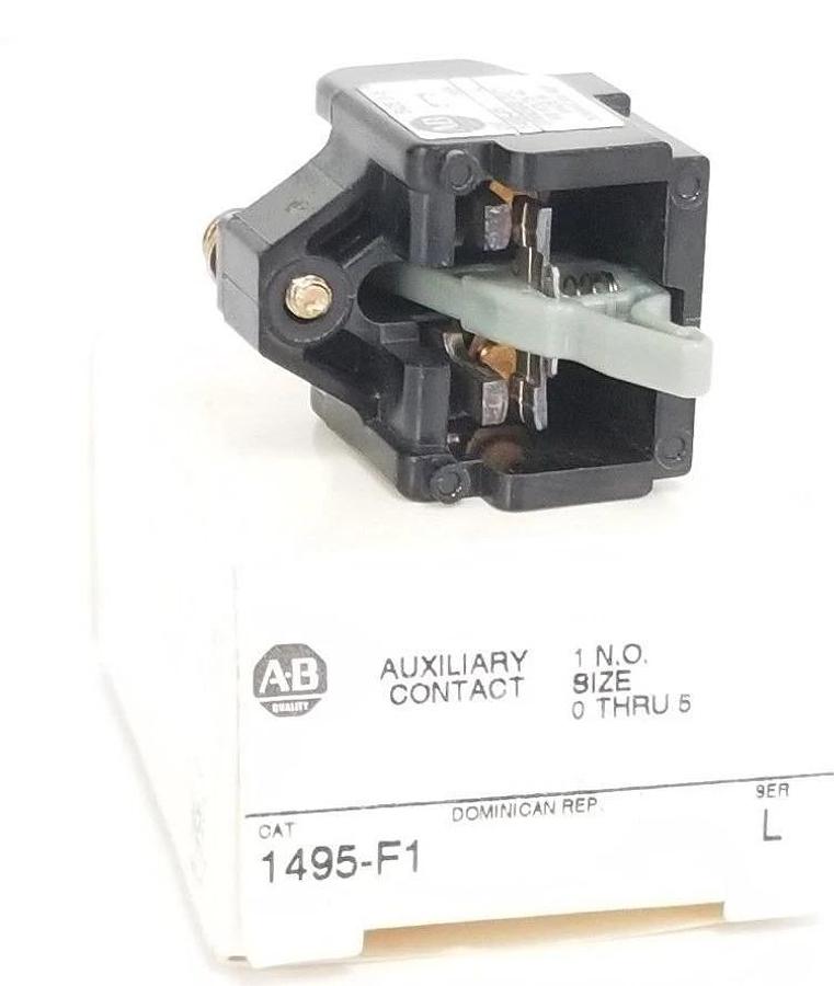 Used NIB ALLEN BRADLEY 1495-F1 SER. L, SIZE 0-5 CONTACT, 1495F1