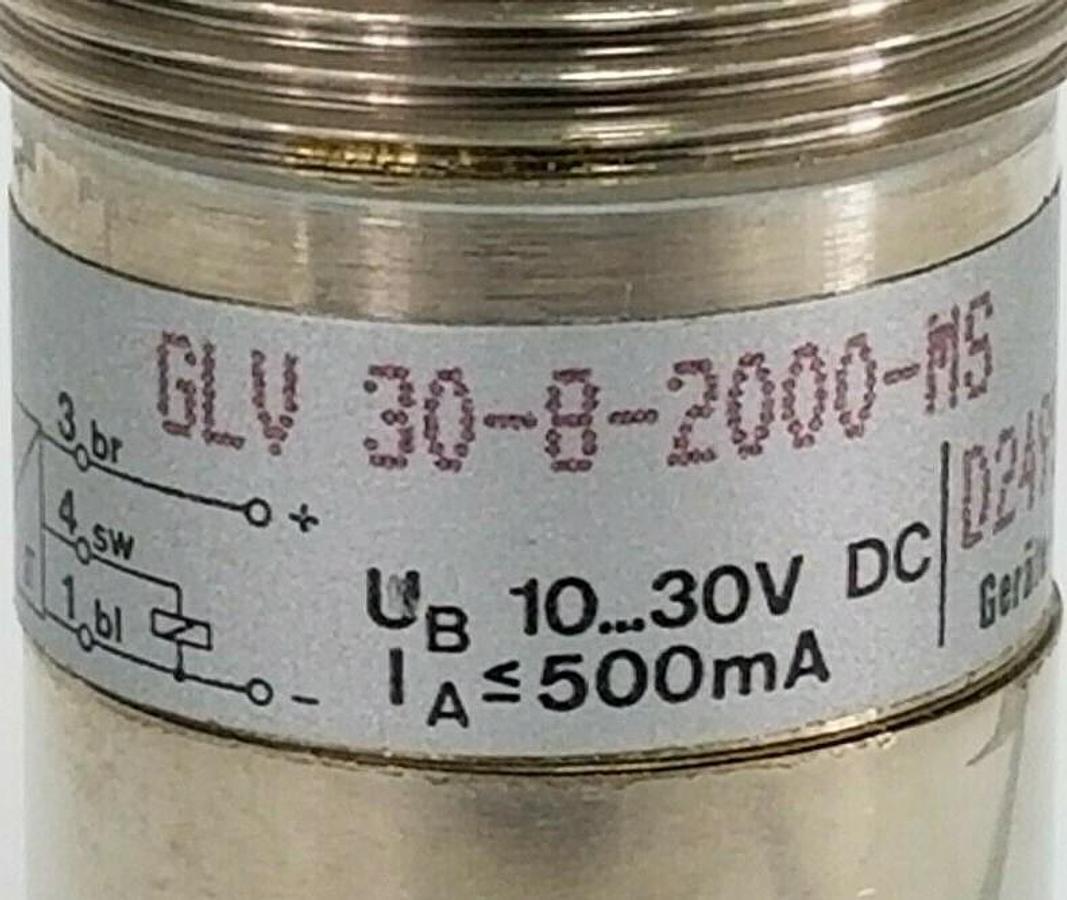 Used VISOLUX GLV 30-8-2000-MS PHOTOELECTRIC SENSOR, 0311.88, GLV3082000MS